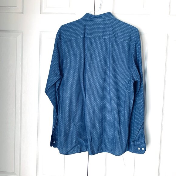 NORDSTROM 2 Mens Button Down Long Sleeve Shirt Sz XL Trim Fit - Picture 3 of 10